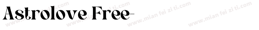Astrolove Free字体转换